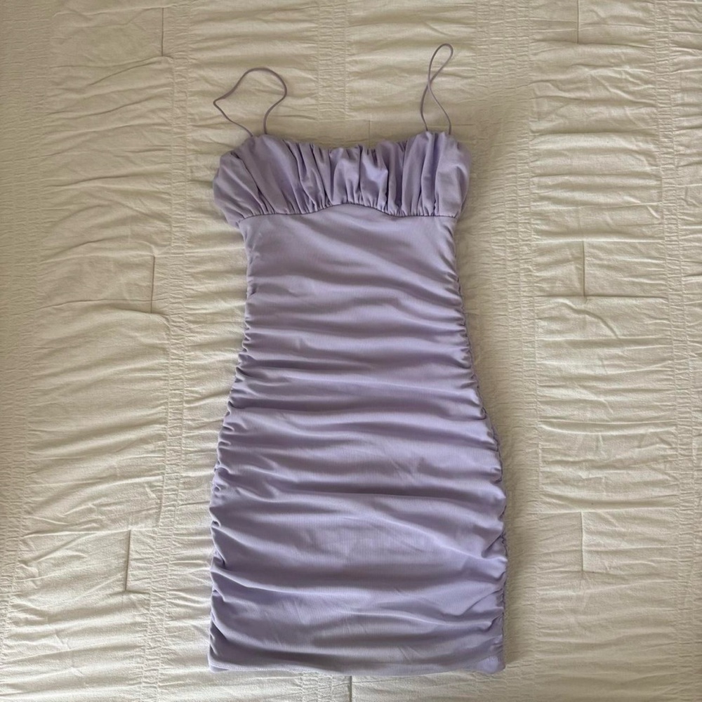 Princess Polly Lilac Ruched Mini Dress